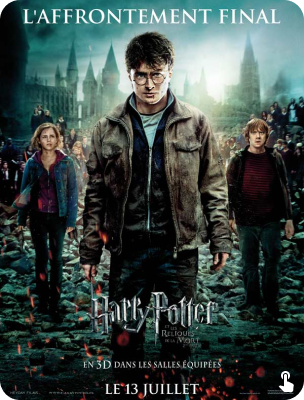 couverture du film Harry Potter et les reliques de la mort 2