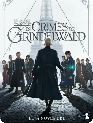 couverture du film :
les Animaux fantastiques, les crimes de Grindelwald